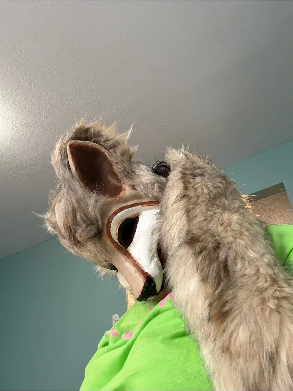 Hand made Wolf Dog Mask